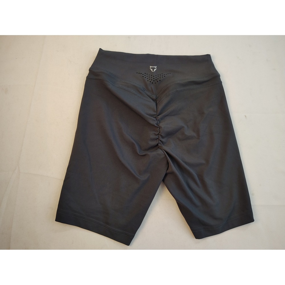 Gymreapers Womens‎ Workout Biker Shorts High Waisted Laser Cut Scrunch Butt XS
